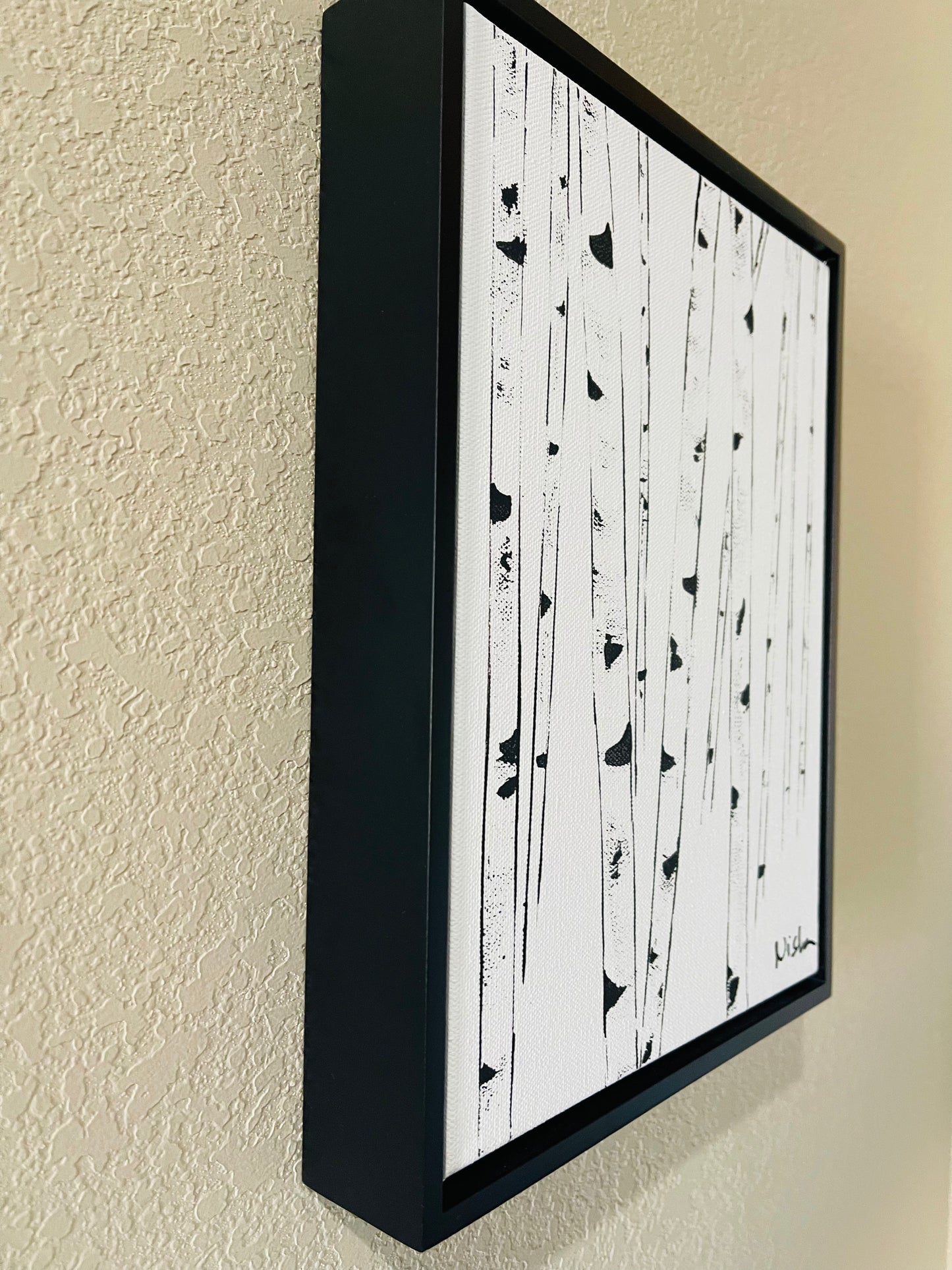 ZEN-Framed Black and White Aspens - Small