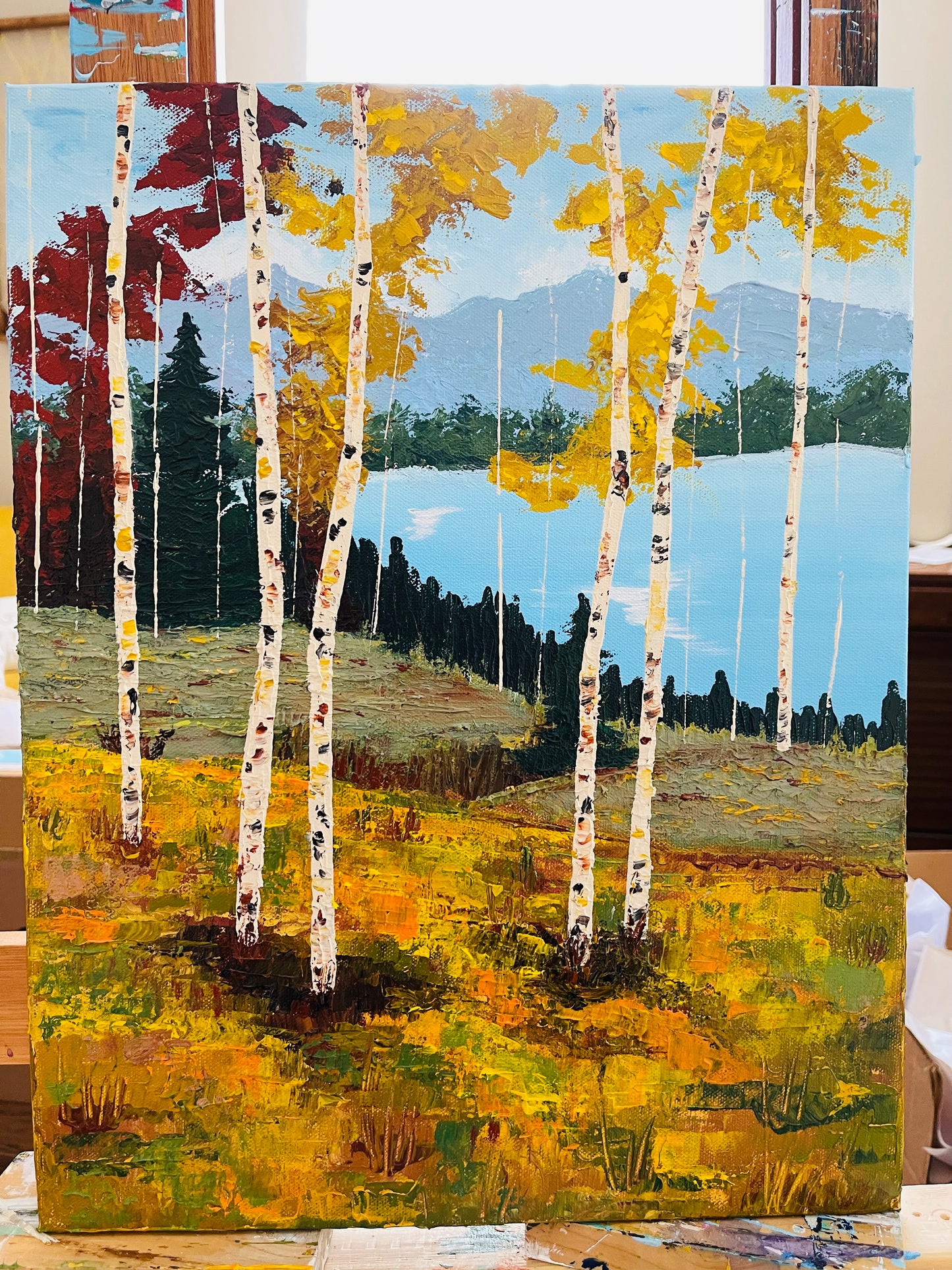 Colorado Landscape Commission with Aspen Trees