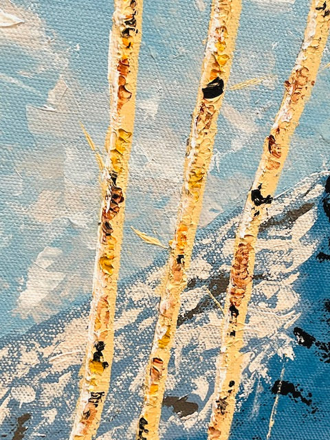 Landscape Painting with Mountains