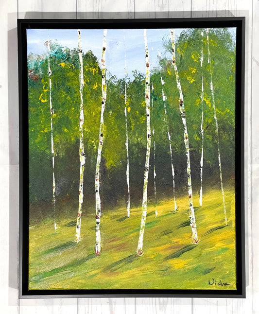 Summer Greens Aspen Tree Paintings