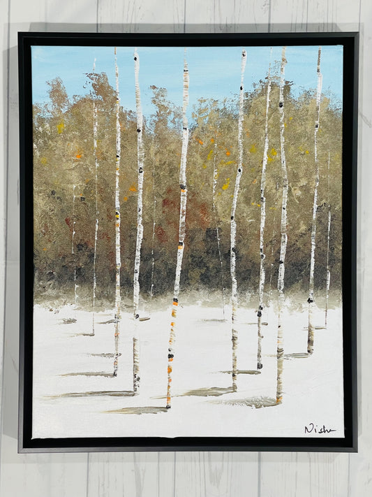 Winter Landscape Aspen Tree Paintings