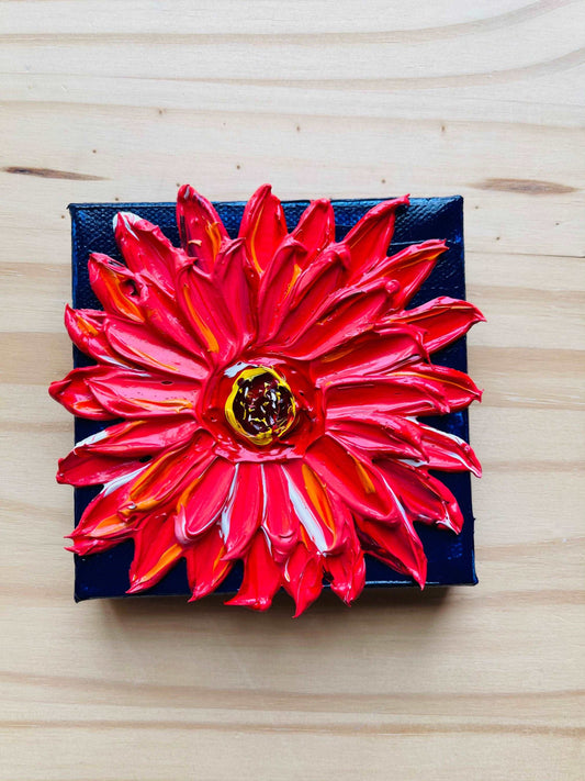 Sunflower Painting Mini Canvas with easel, Sunflower Gifts by Nisha Ghela