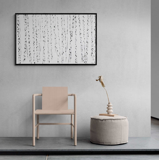 Black and White Aspen Painting - Large sizes.