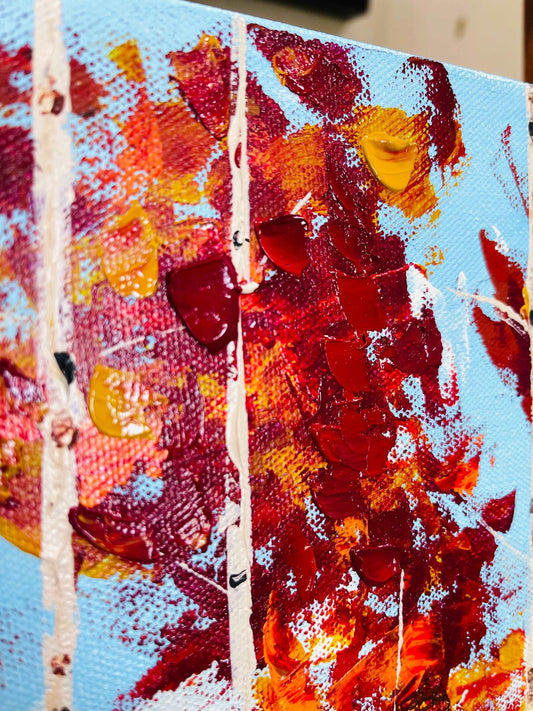 Colorado Landscape Painting - Aspen Grove in Fall