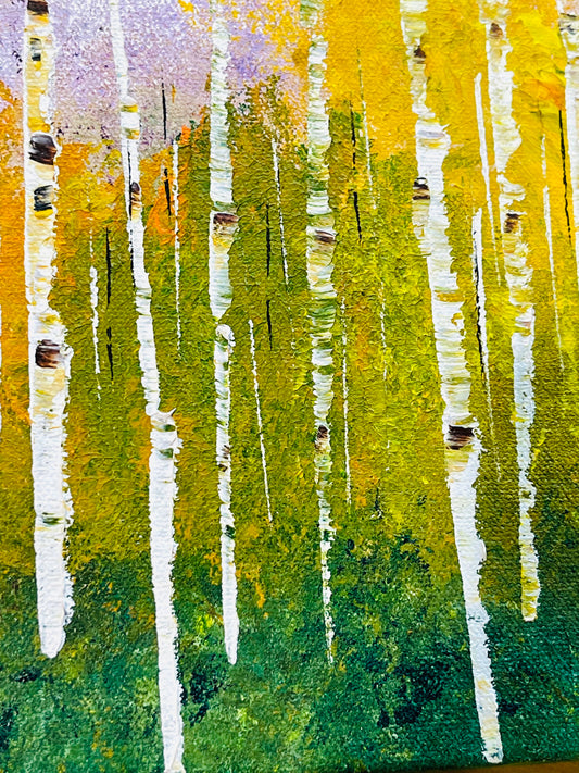Abstract Fall Aspens