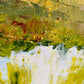 Summer green landscape painting with Reflections