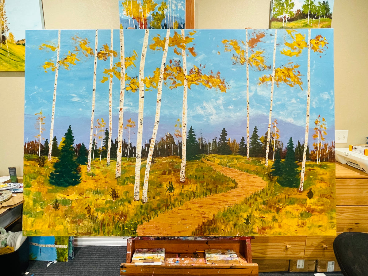Aspen tree painting (50%)
