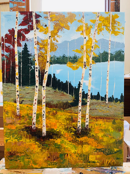 Colorado Landscape Commission with Aspen Trees