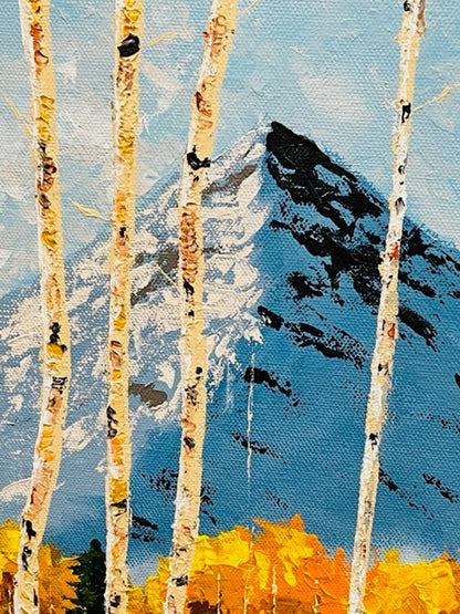 Landscape Painting with Mountains