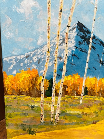 Landscape Painting with Mountains