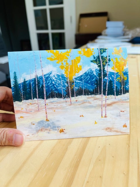 Aspen Winter Art Notecards