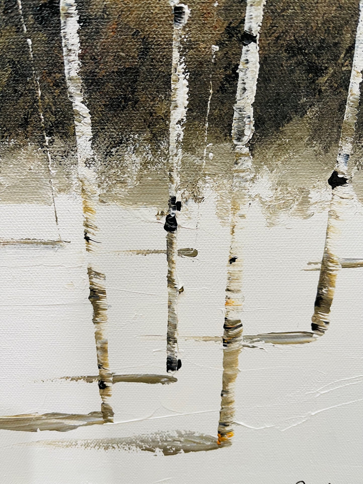 Winter Landscape Aspen Tree Paintings