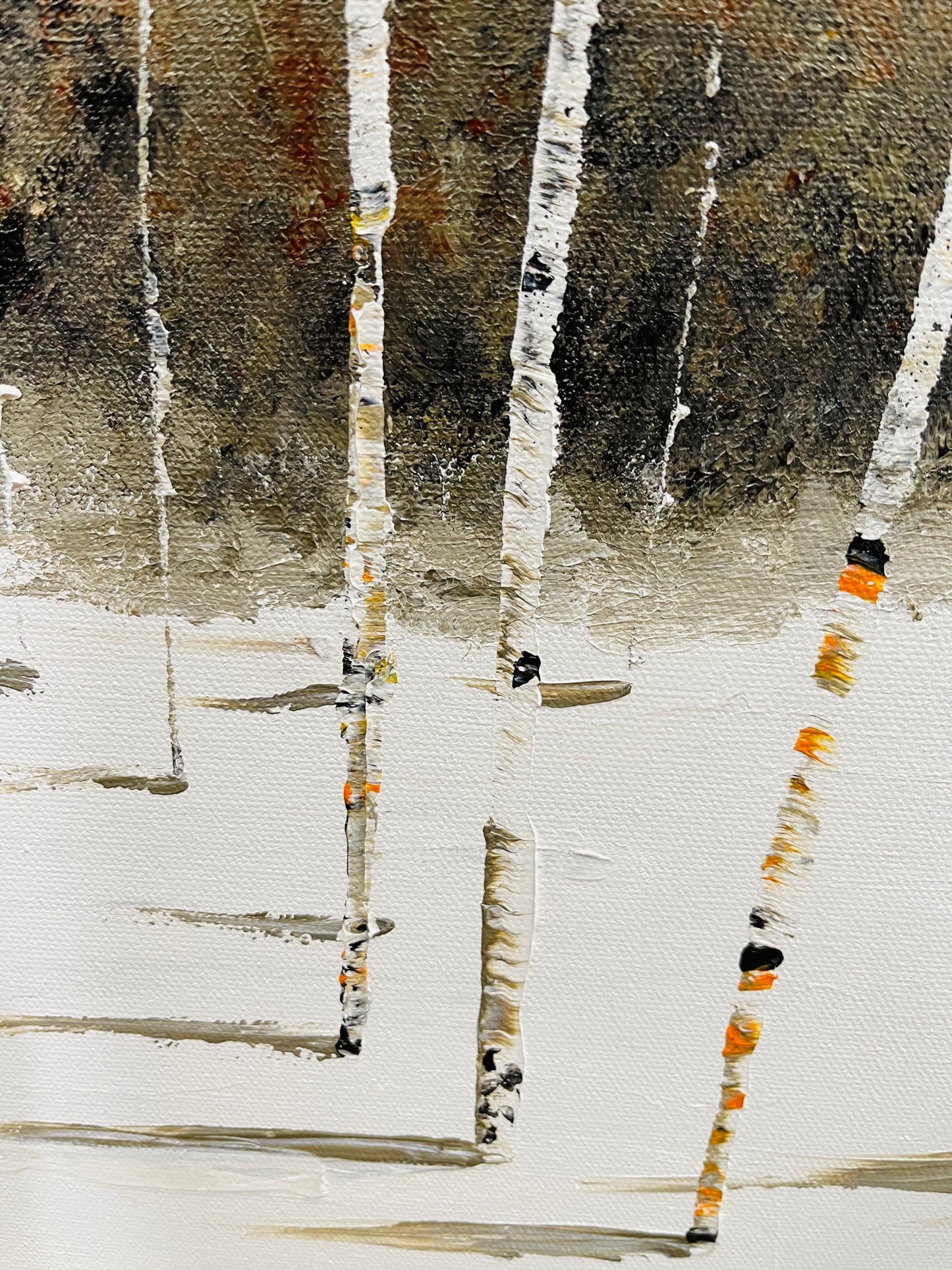 Winter Landscape Aspen Tree Paintings