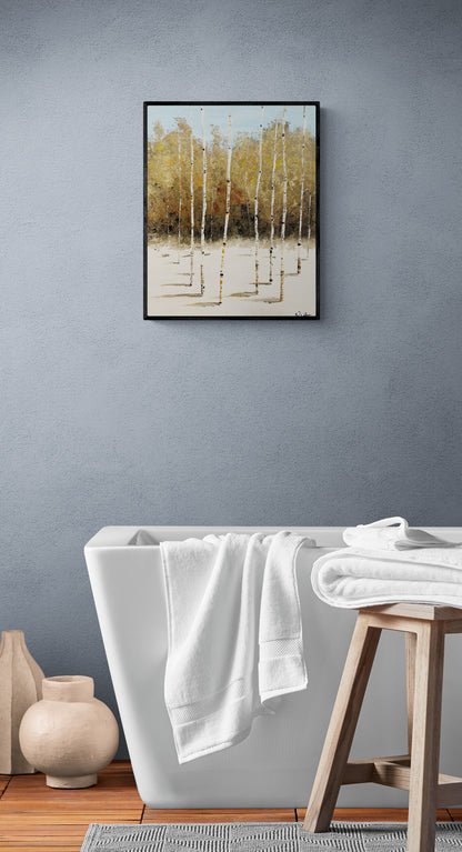 Winter Landscape Aspen Tree Paintings