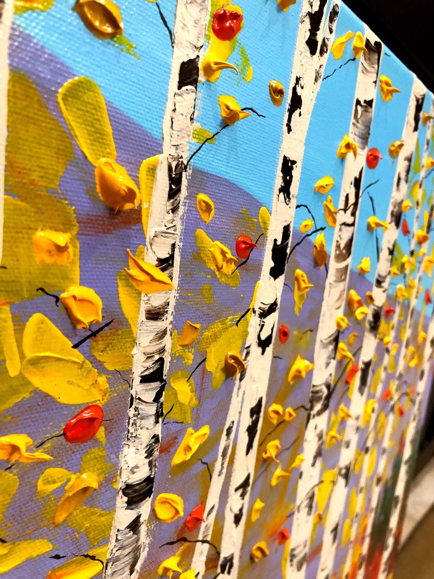 Colorado Landscape painting with Aspen Trees