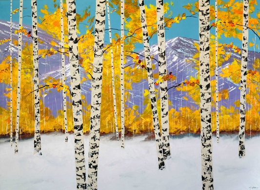 Colorado Landscape Commission with Aspen Trees