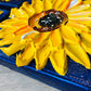 Sunflower Painting Mini Canvas with easel, Sunflower Gifts by Nisha Ghela