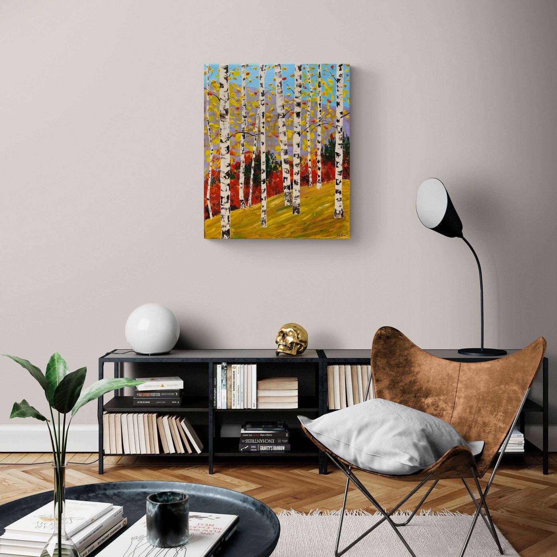 Colorado Landscape painting with Aspen Trees