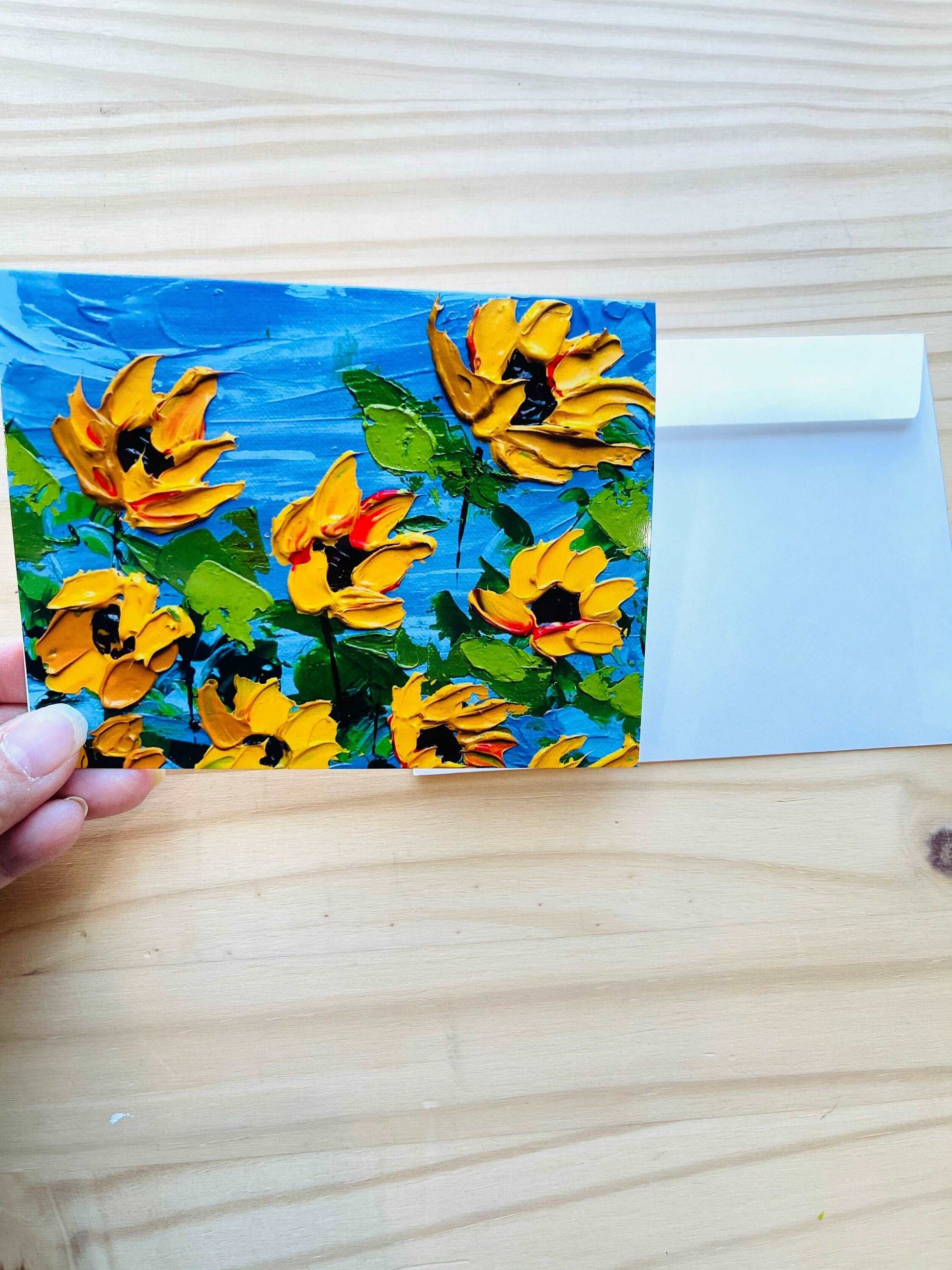Sunflower Art Notecards