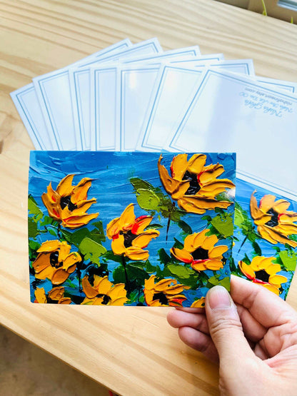 Sunflower Art Notecards