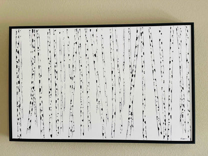 Black and White Aspen Painting - Large sizes.