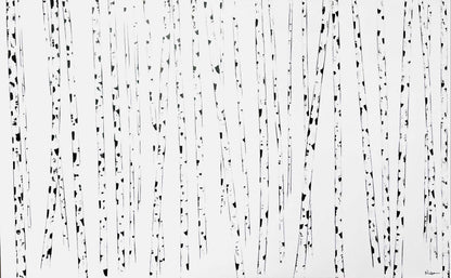 Black and White Aspen Painting - Large sizes.