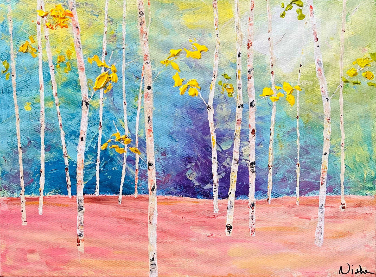 Abstract Landscape Aspen Forests