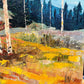 Fall Landscape Painting with Aspen Trees - Aspen Gold