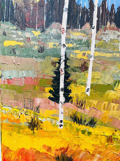 Colorado Landscape Painting - Aspen Grove in Fall