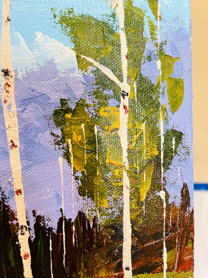 Colorado Landscape Painting - Aspen Grove in Fall