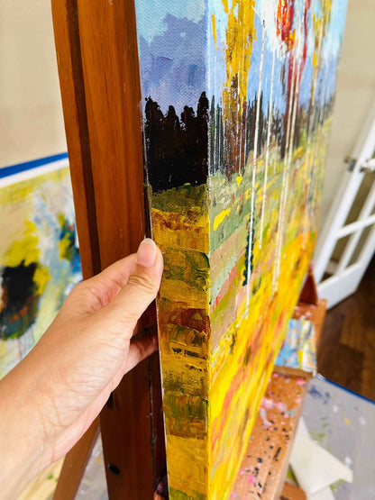 Colorado Landscape Painting - Aspen Grove in Fall