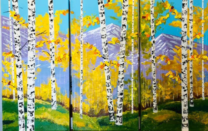 Colorado Landscape Commission with Aspen Trees