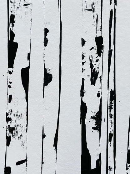 Black and White Aspen Painting - Large sizes.