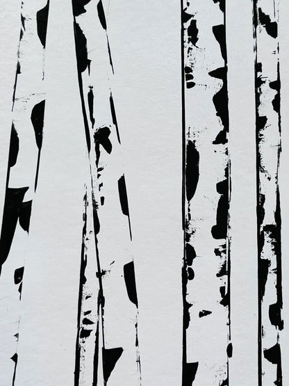 Black and White Aspen Painting - Large sizes.