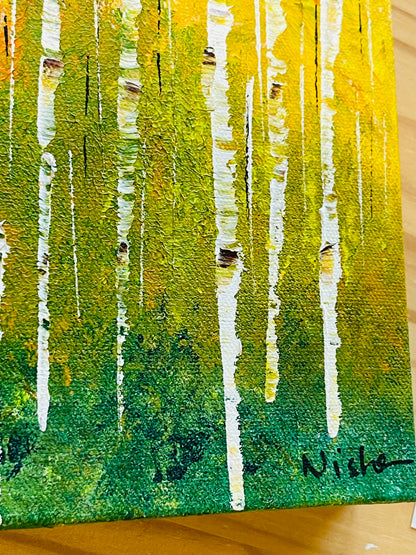 Abstract Fall Aspens