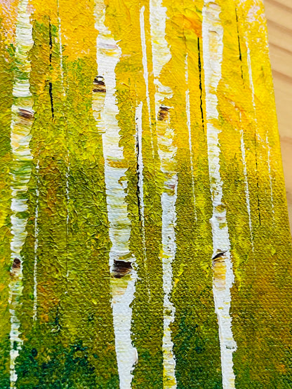 Abstract Fall Aspens