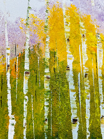 Abstract Fall Aspens