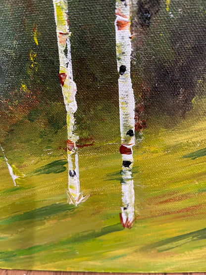 Summer Greens Aspen Tree Paintings