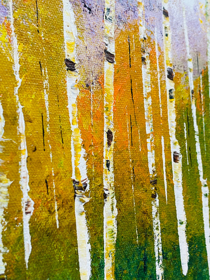 Abstract Fall Aspens