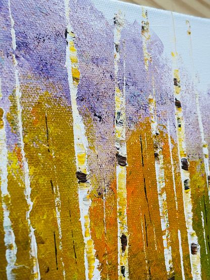 Abstract Fall Aspens