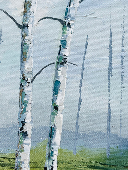 Foggy Aspens