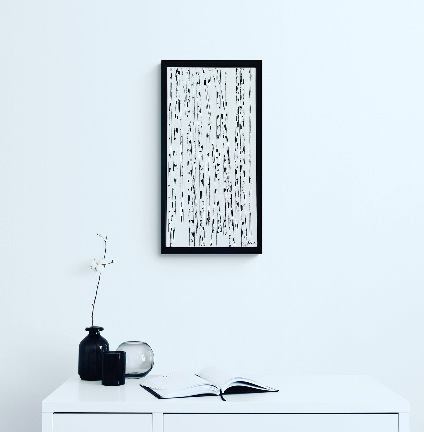 ZEN-Framed Black and White Aspens