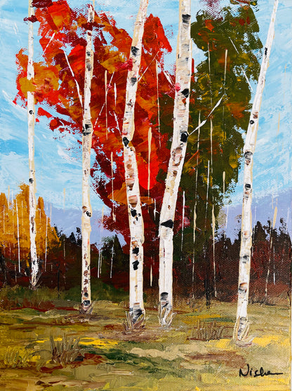 Aspen - reds and greens