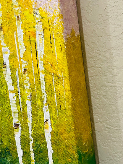 Abstract Fall Aspens